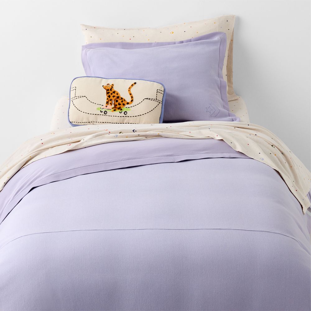 Converse Cozy Sweatshirt Pastel Periwinkle Organic Cotton Kids Duvet Cover