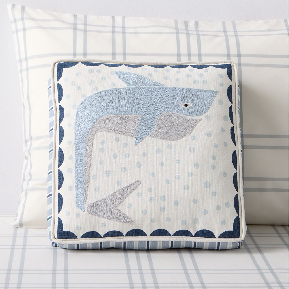 Endangered Animal Sharky McLarky Kids Throw Pillow