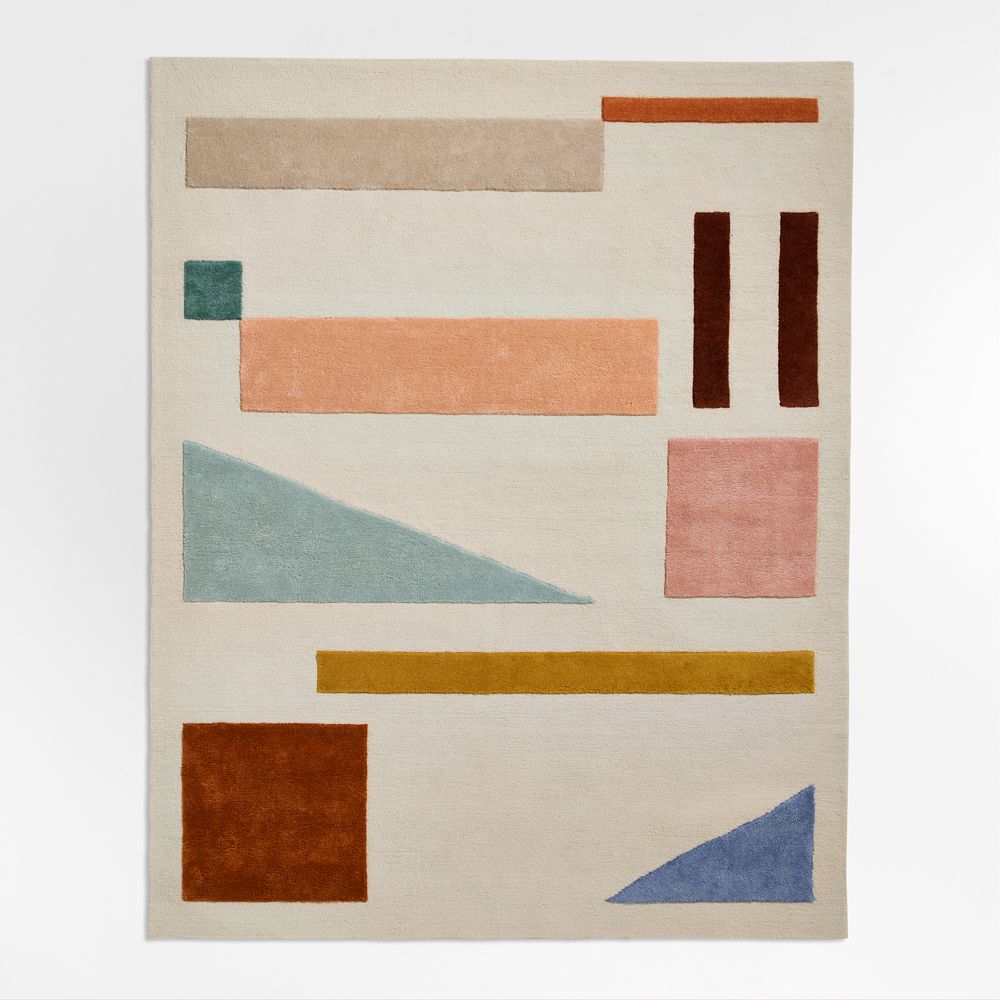 Cayden Shapes Kids Performance Area Rug