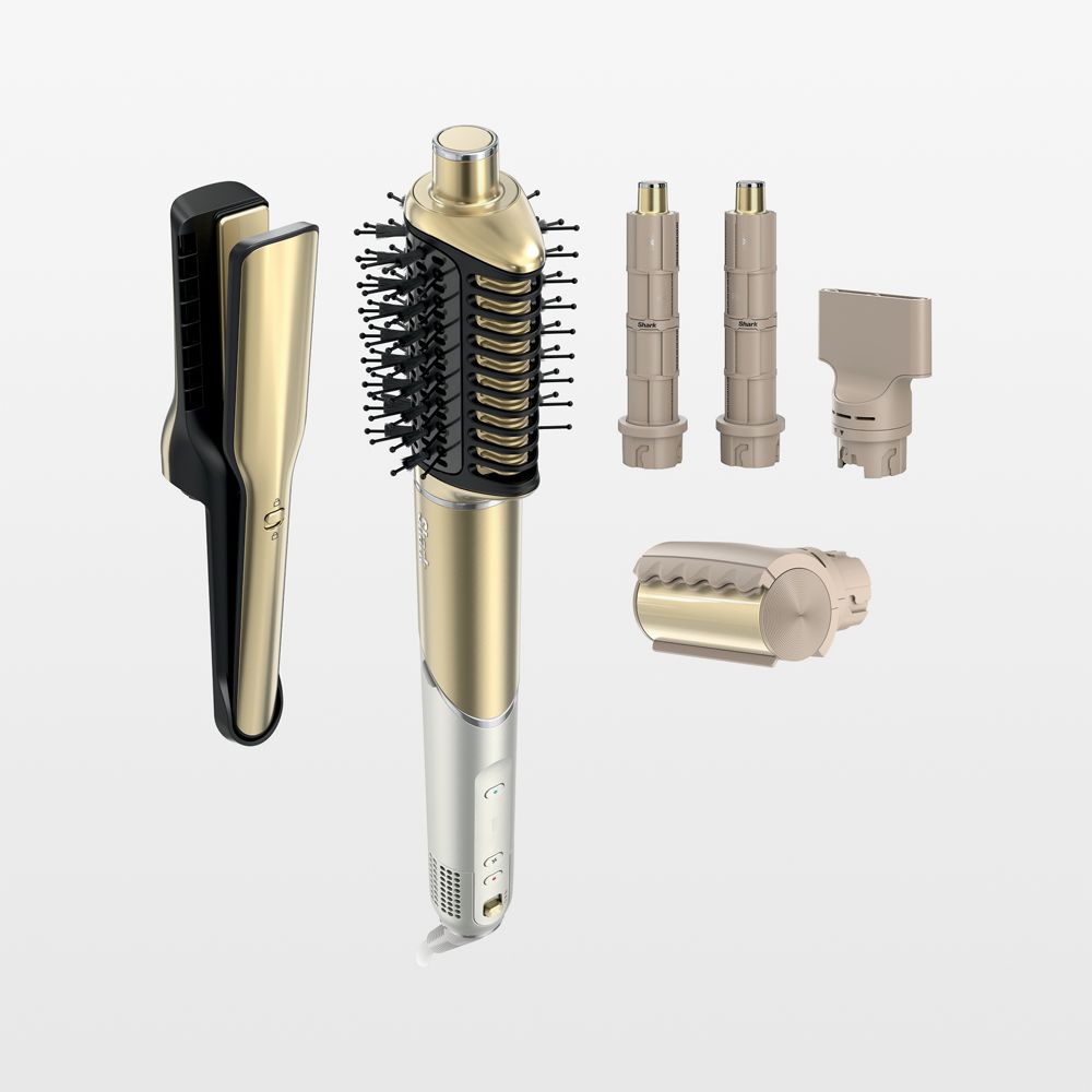 Shark Glam 5-in-1 Air Styler & Straightener in Gold