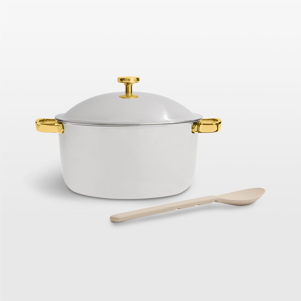 Our Place 7-Qt. Chrome and Gold Titanium Perfect Pot Pro