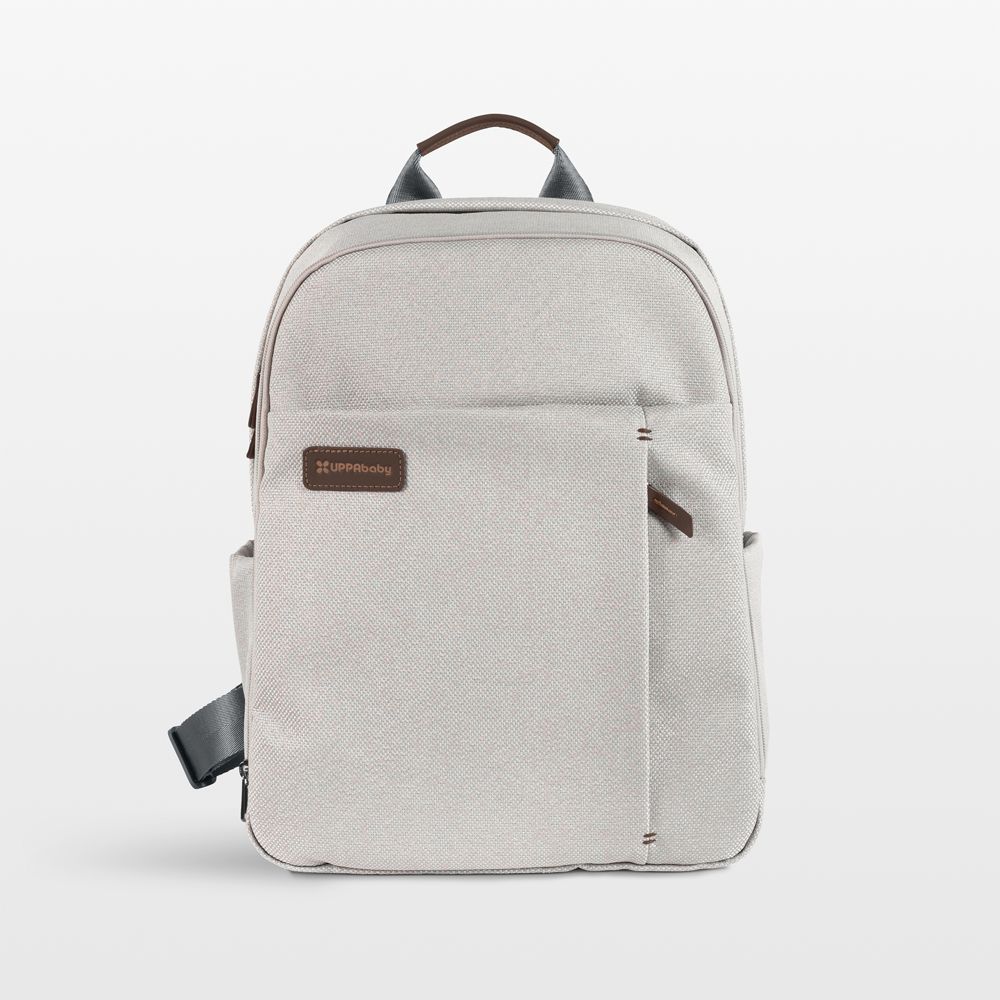 UPPAbaby Savannah Pearl Grey Jacquard Diaper Bag Backpack