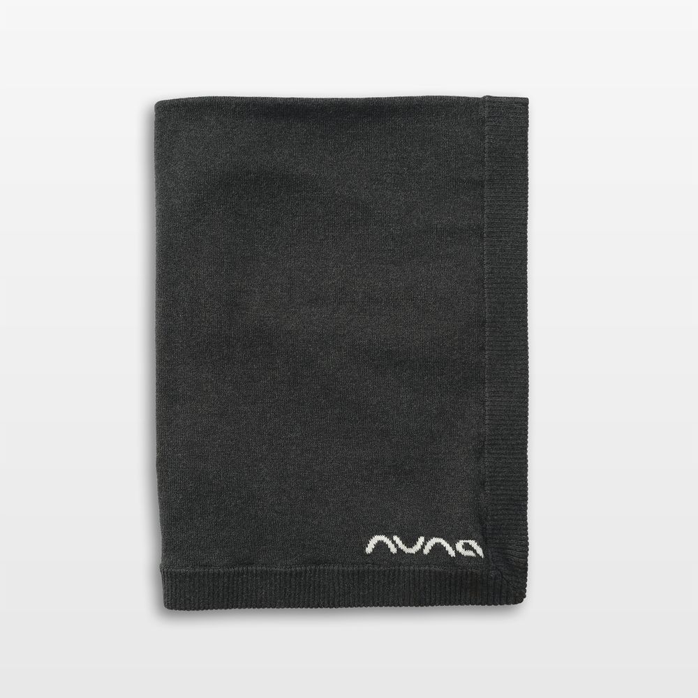 Nuna Shadow Black Cotton Baby Blanket