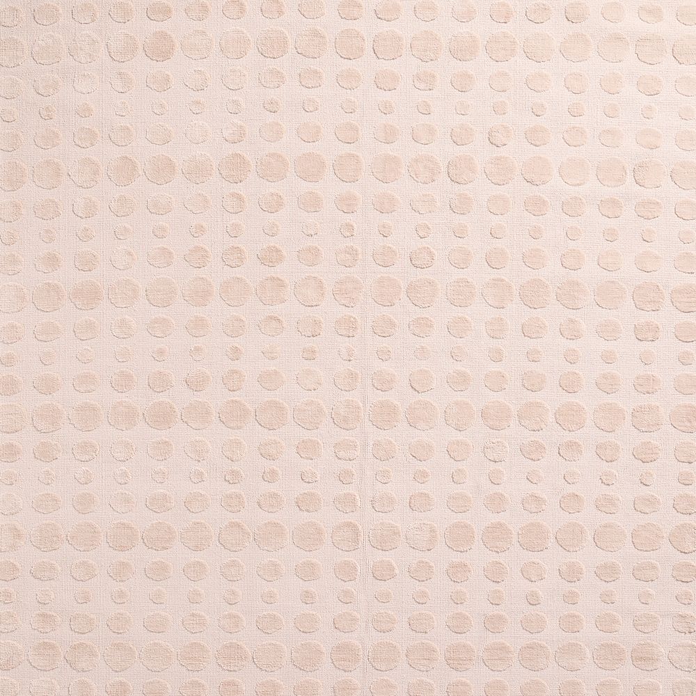 Geo Dotty Shell Pink Performance Kids Rug Swatch