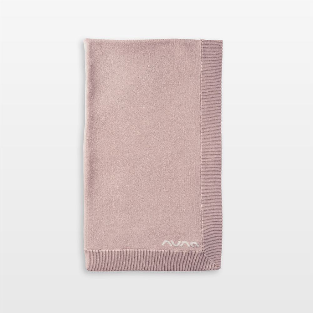 Nuna Dusty Mauve Cotton Toddler Blanket