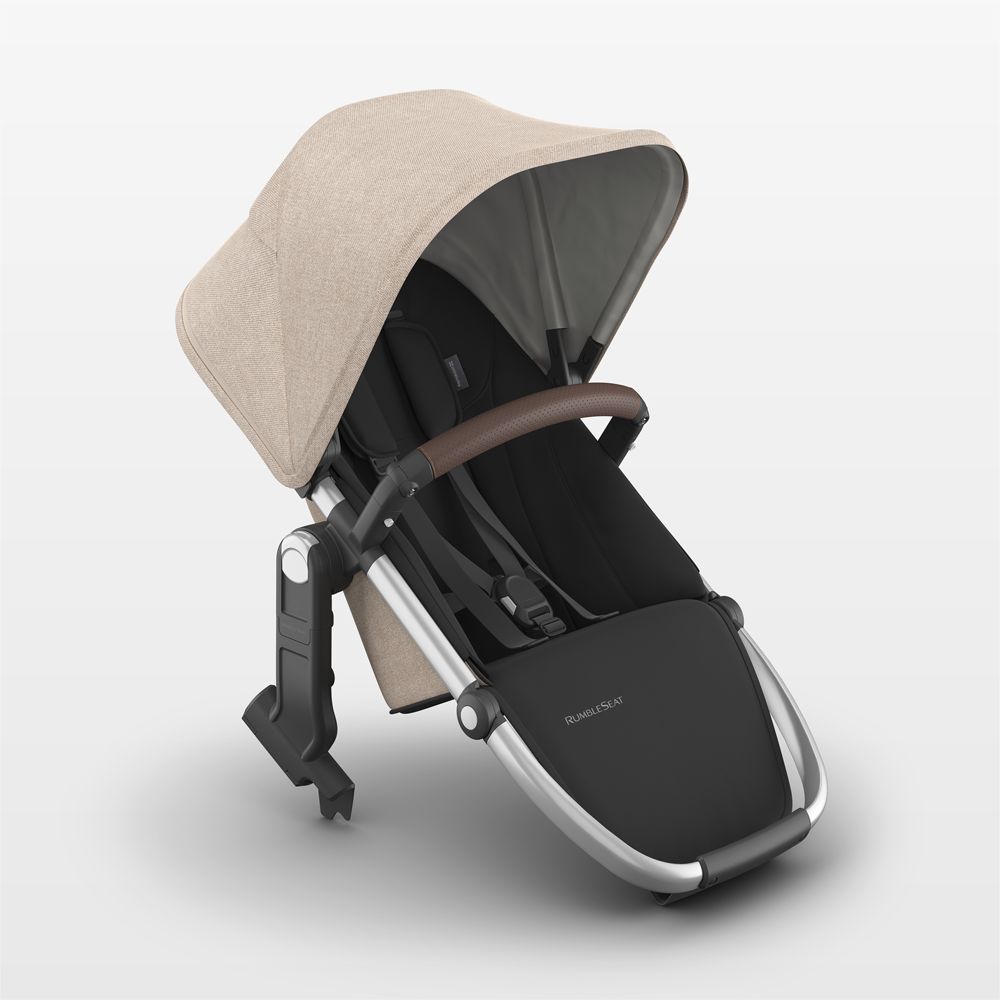 UPPAbaby RumbleSeat V3 Declan Oat Melange with Silver Frame Baby Stroller Seat