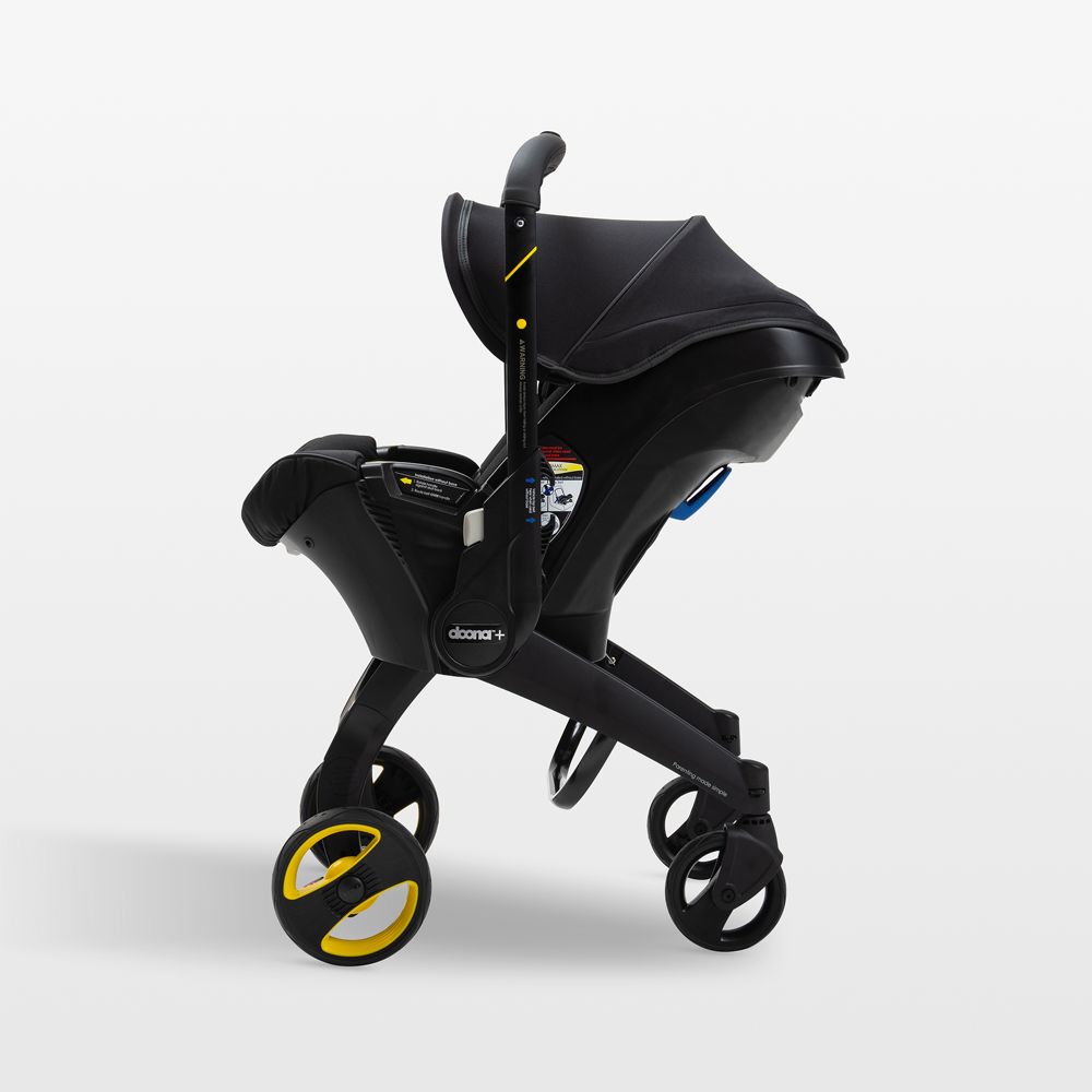 Doona Midnight Black Compact Infant Car Seat & Stroller with Base