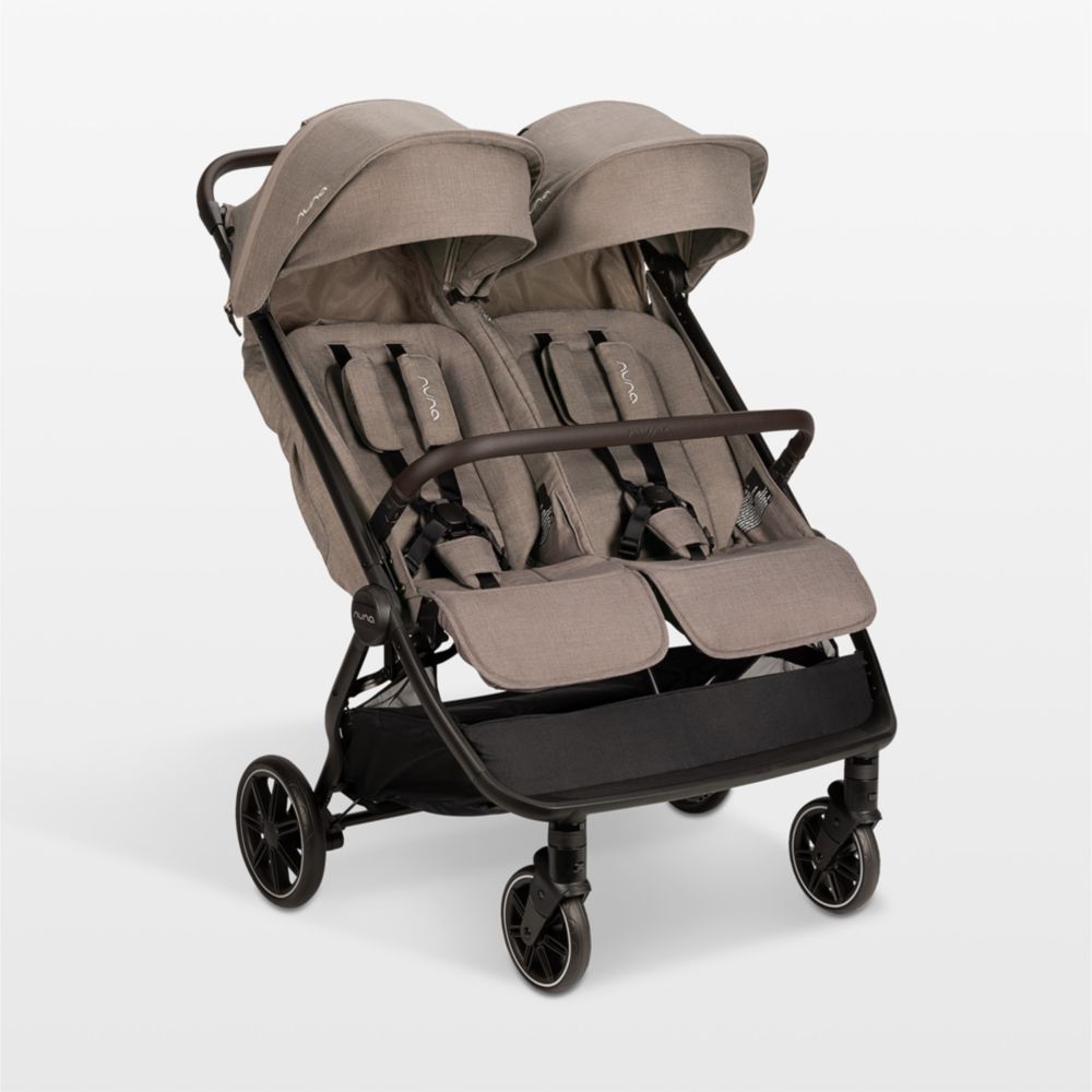 Nuna TRVL Dubl Cedar Brown Compact Travel Baby Stroller
