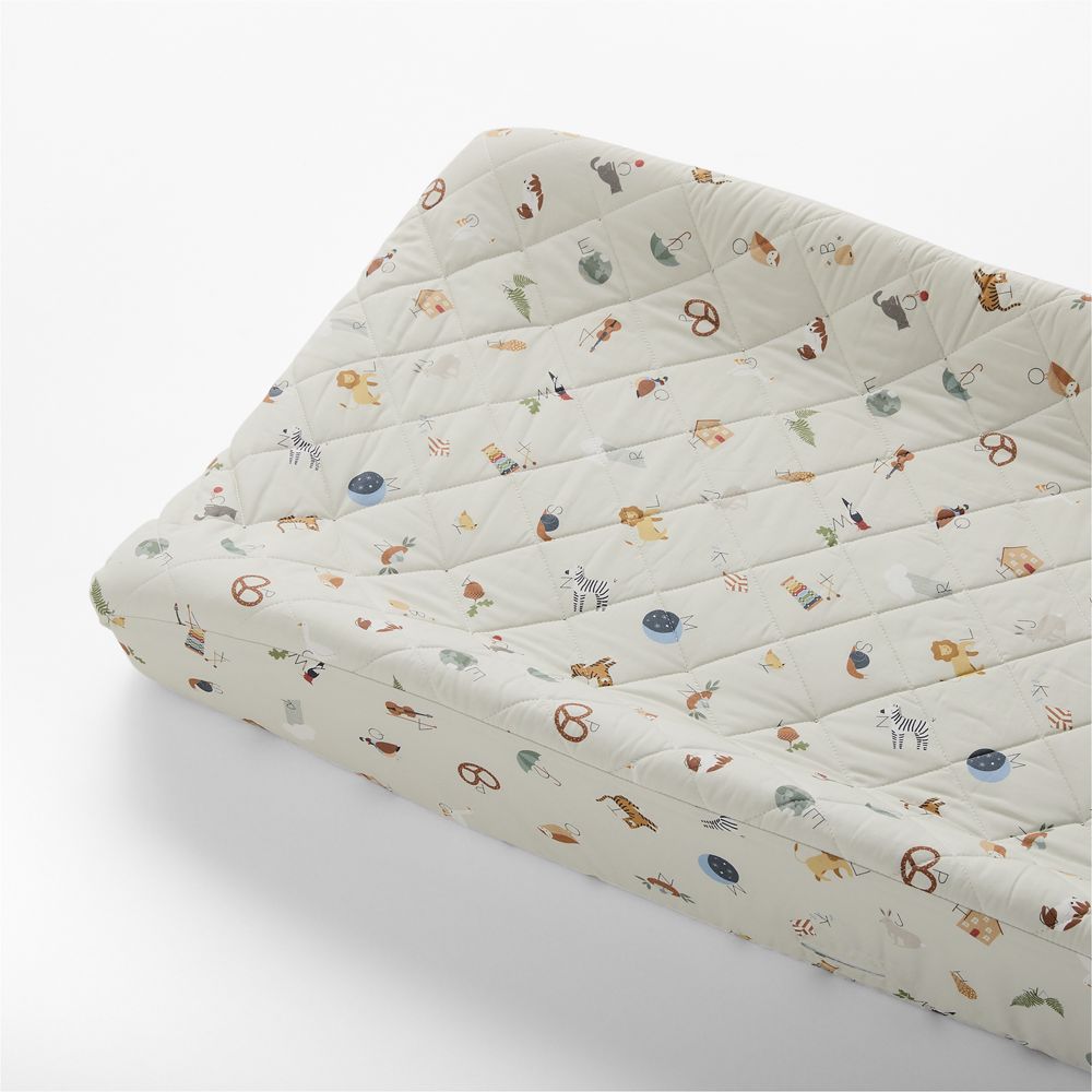 Cozy ABC's Organic Cotton Baby Changer Cover