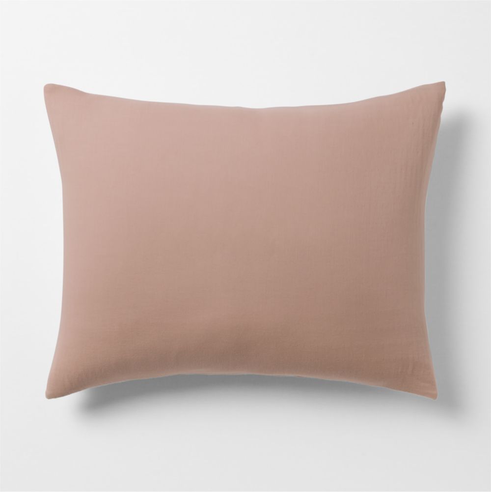 Supersoft Violet Rose Organic Cotton Gauze Kids Pillow Sham