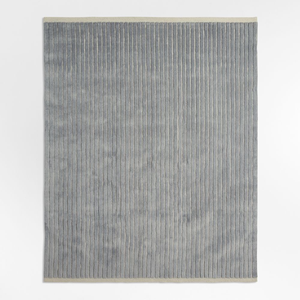 Aija Striped Mist Blue Kids Performance Area Rug