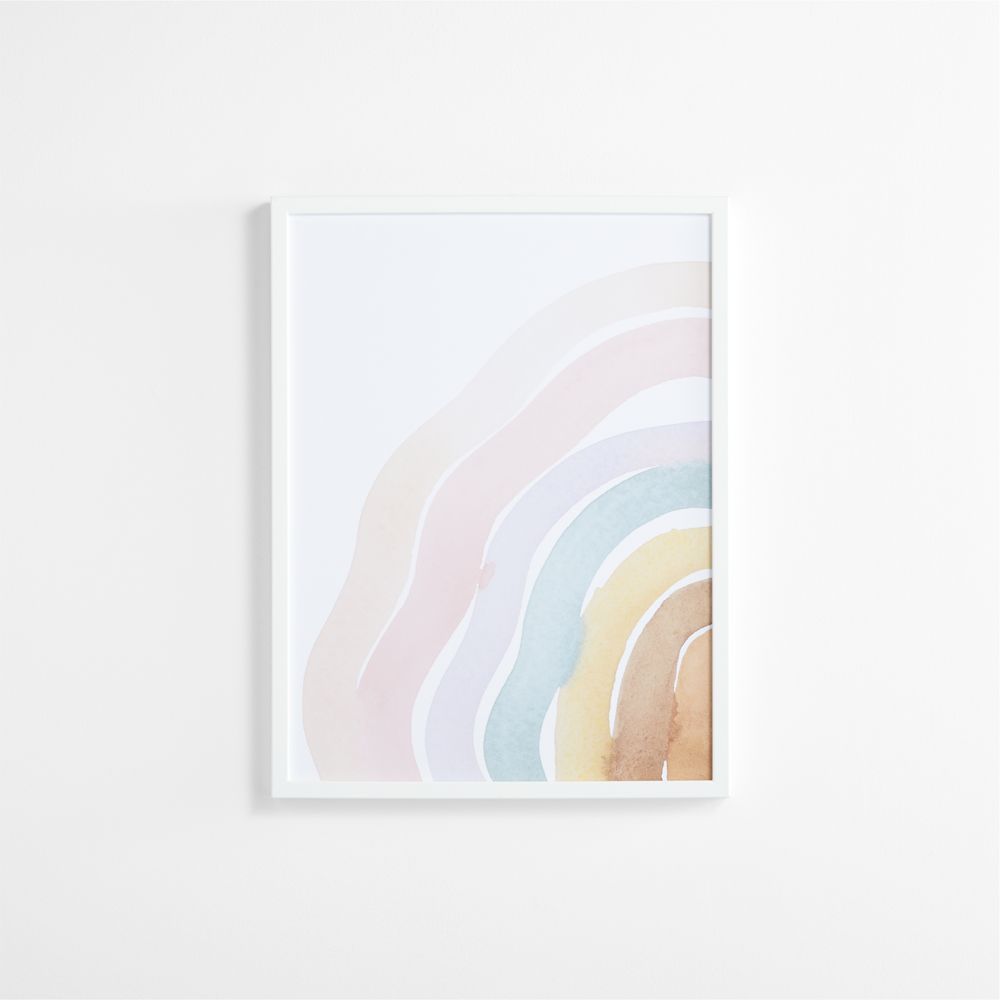 Watercolor Rainbow Framed Wall Art