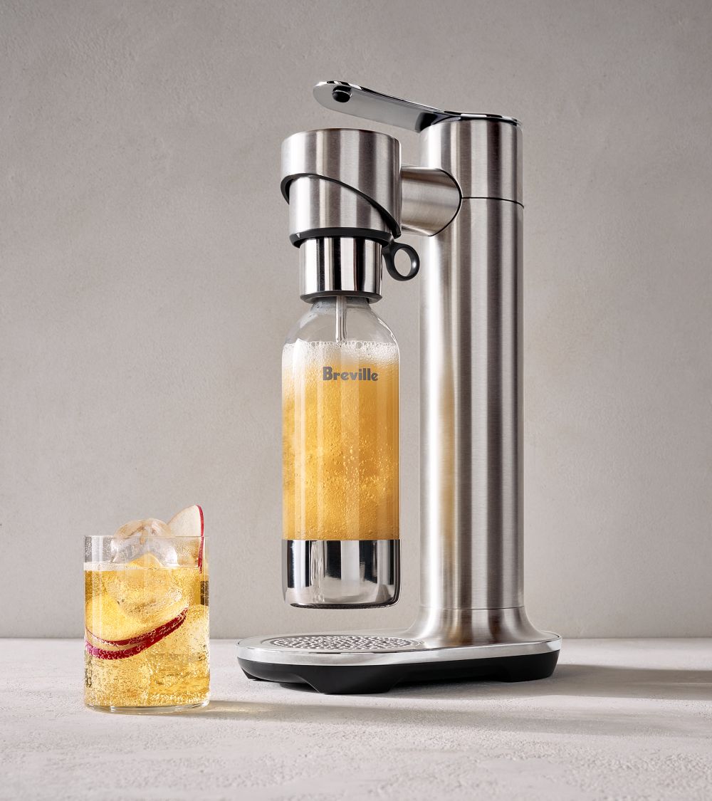 Alternative view of Breville InFizz Fusion Carbonation Machine with CO2 Canister in Stainless Steel