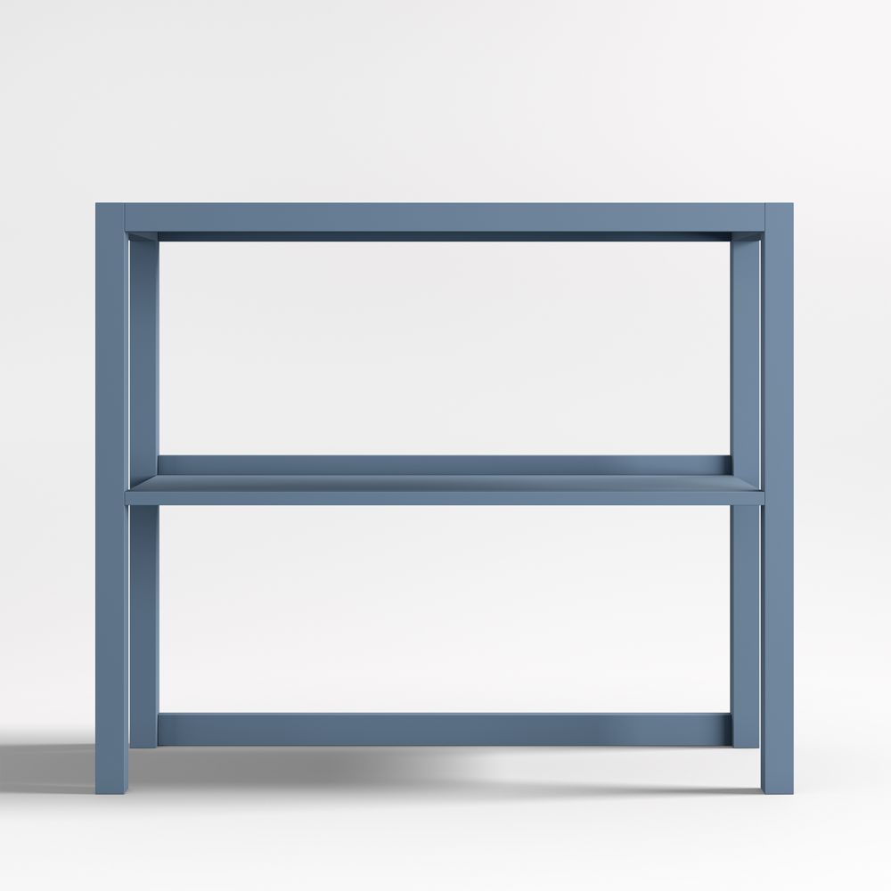 Ever Simple Modular Slate Blue Wood Kids Hutch