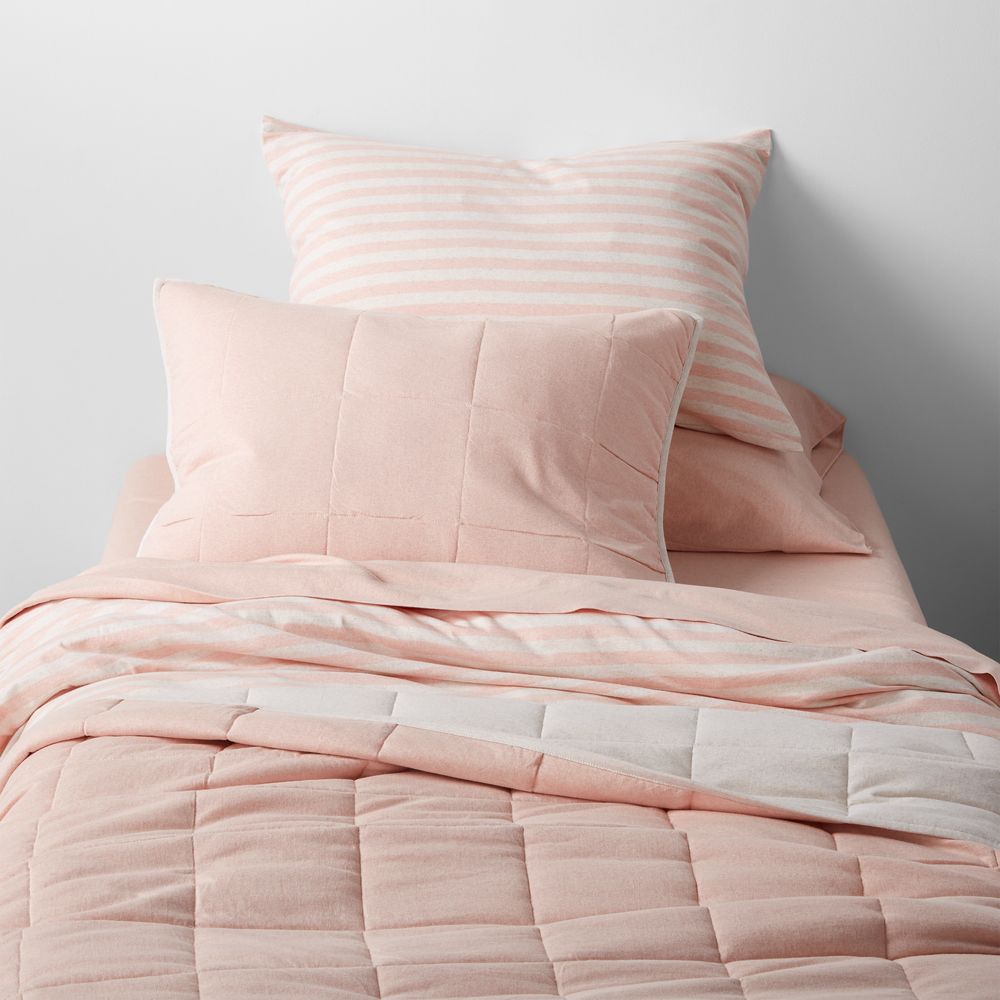 Comfy Tee Pink Reversible Organic Cotton Jersey Kids Quilt