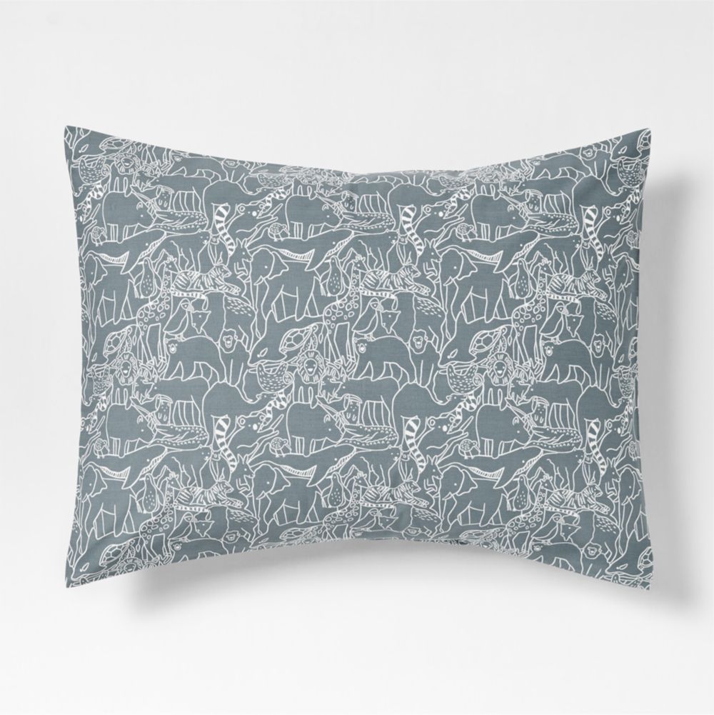 Explorer Animals Organic Cotton Kids Pillow Sham
