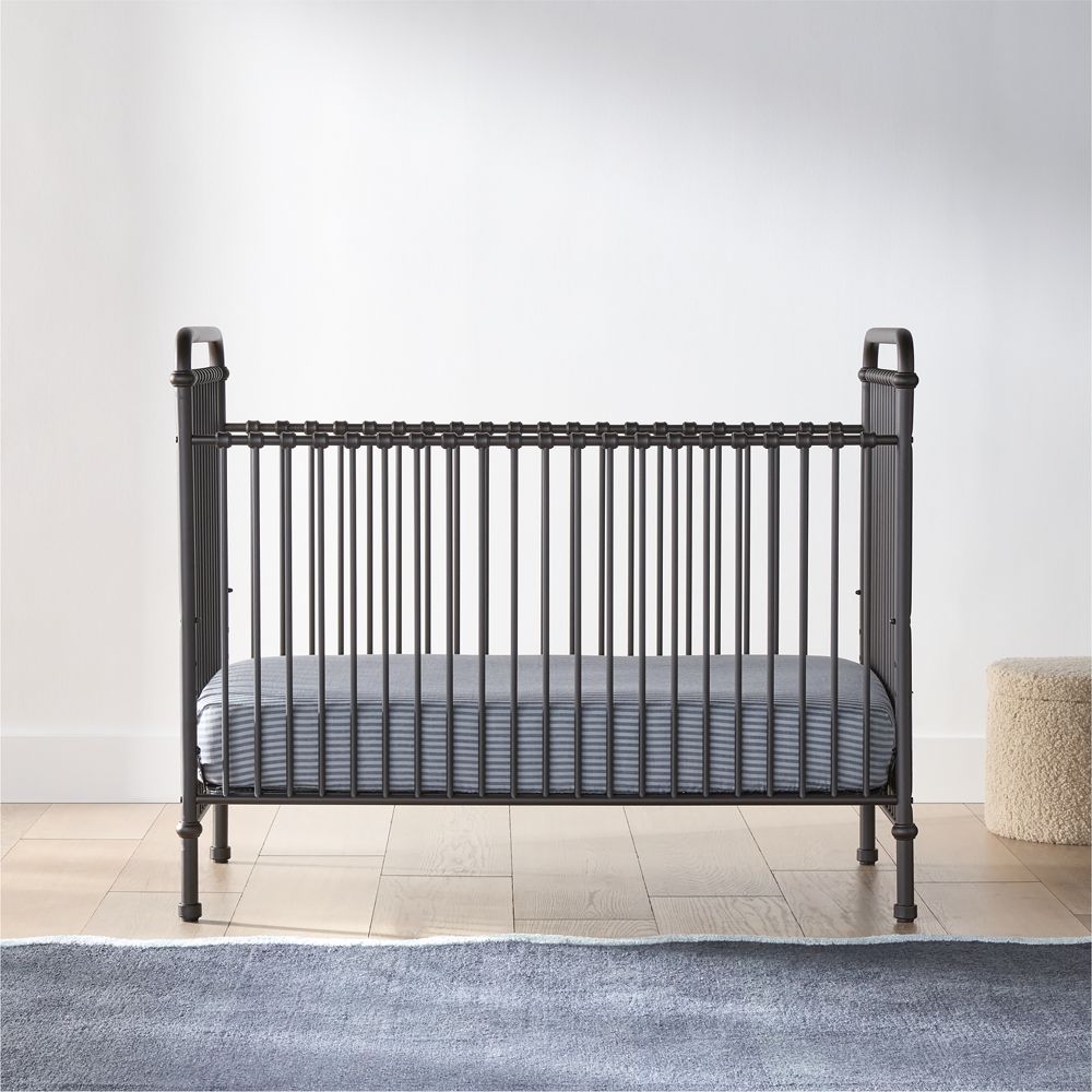 Namesake Abigail Black Vintage Iron 3-in-1 Convertible Baby Crib