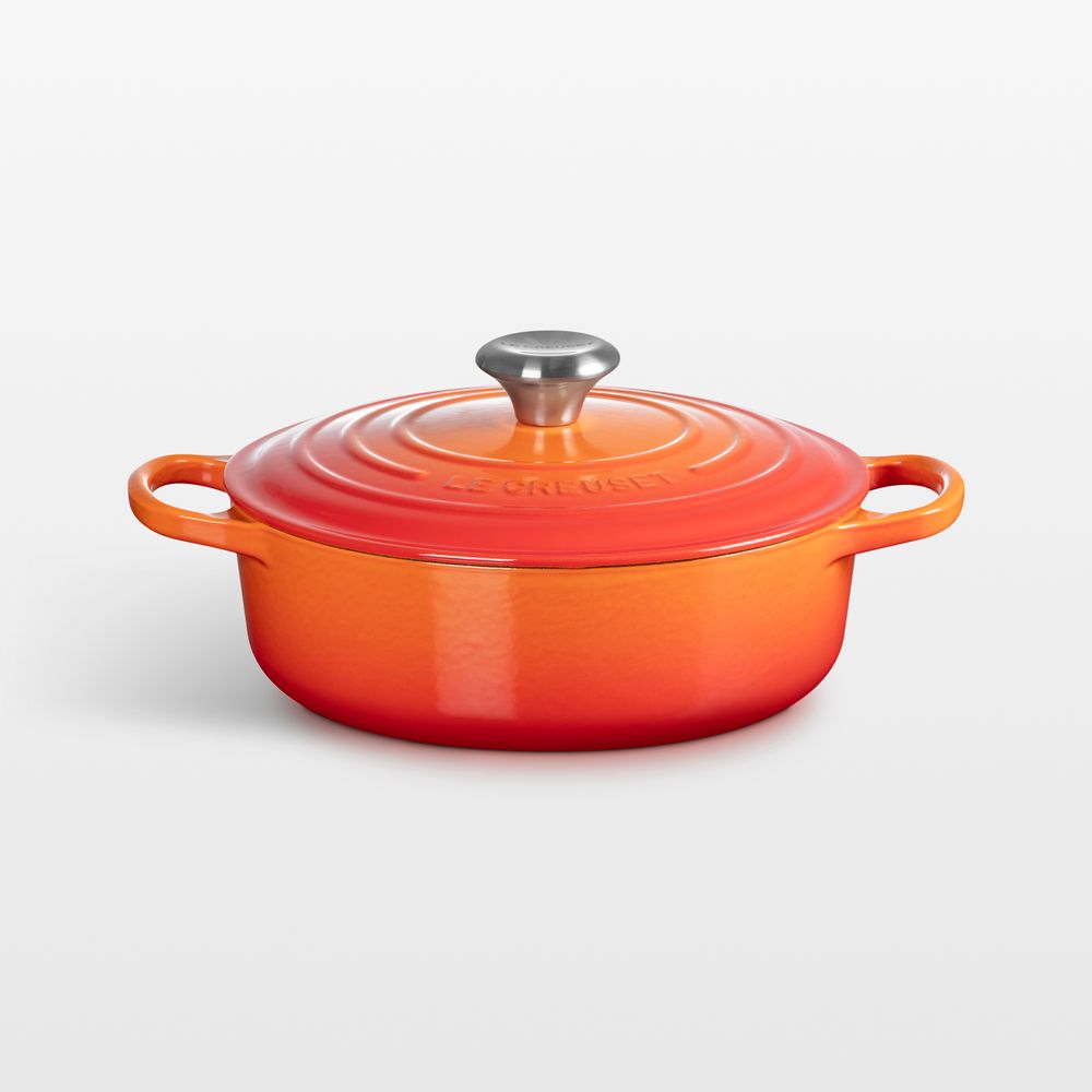 Le Creuset Signature 3.5-Qt. Flame Enameled Cast Iron Round Wide Dutch Oven