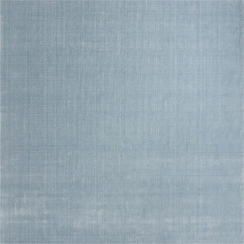 Solid Double Stripe Light Blue Kids Performance 12"x18" Rug Swatch