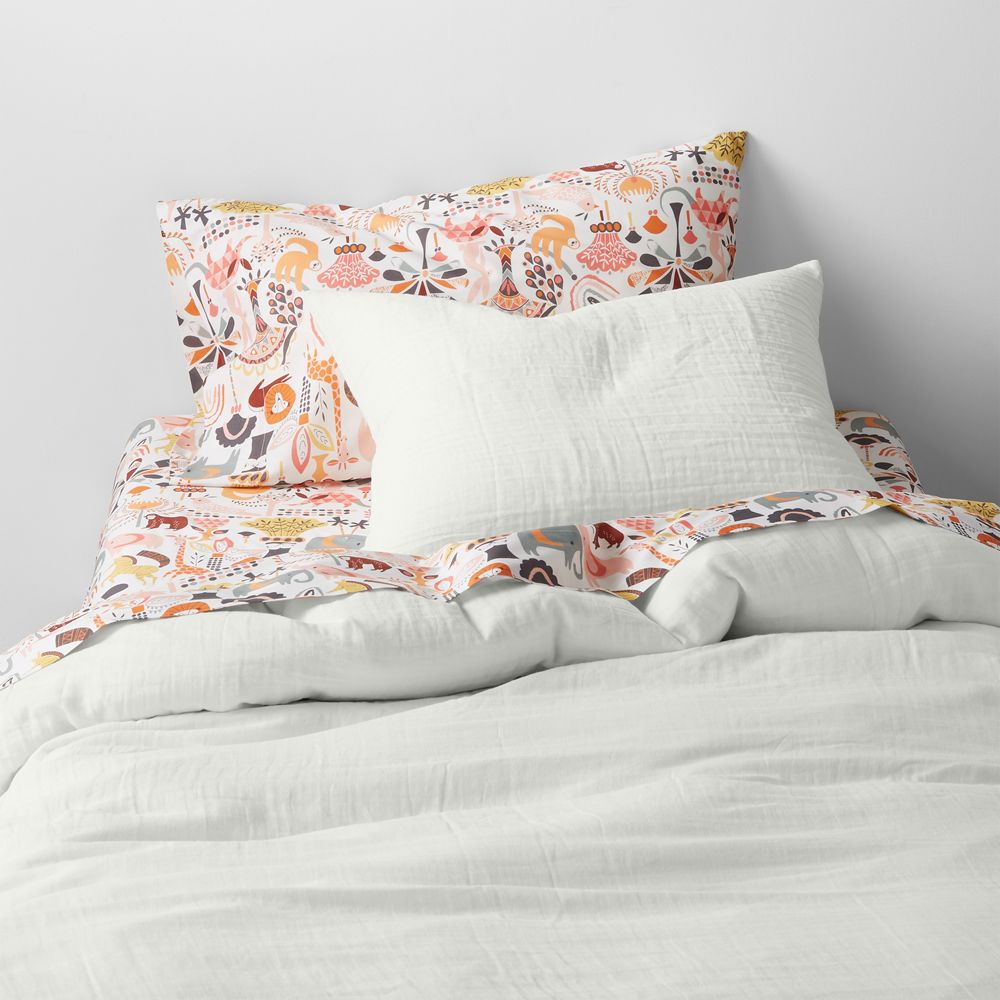 Supersoft Pampas Ivory Organic Cotton Gauze Kids Duvet Cover