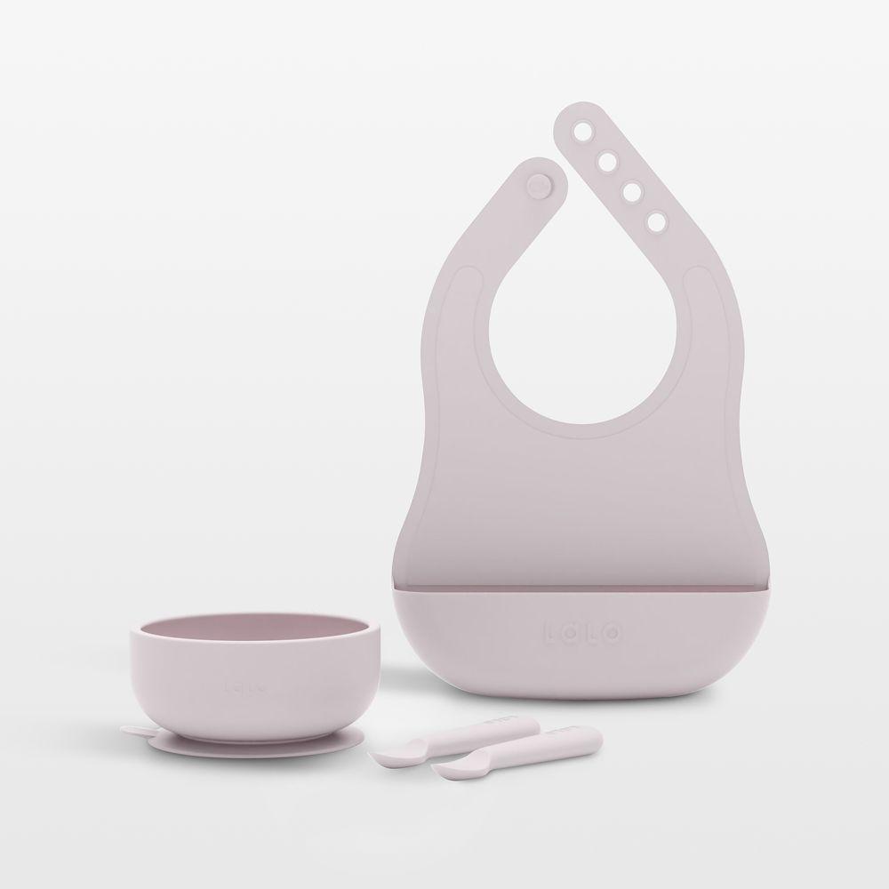 Lalo Lavender Purple Starting Solids Baby Feeding Set