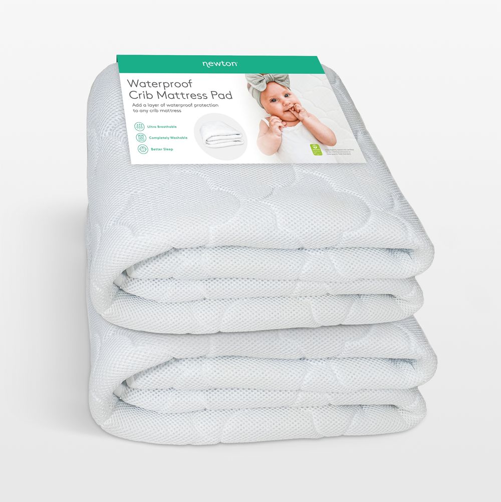 Newton Baby Set of 2 Waterproof Breathable Crib Mattress Pads