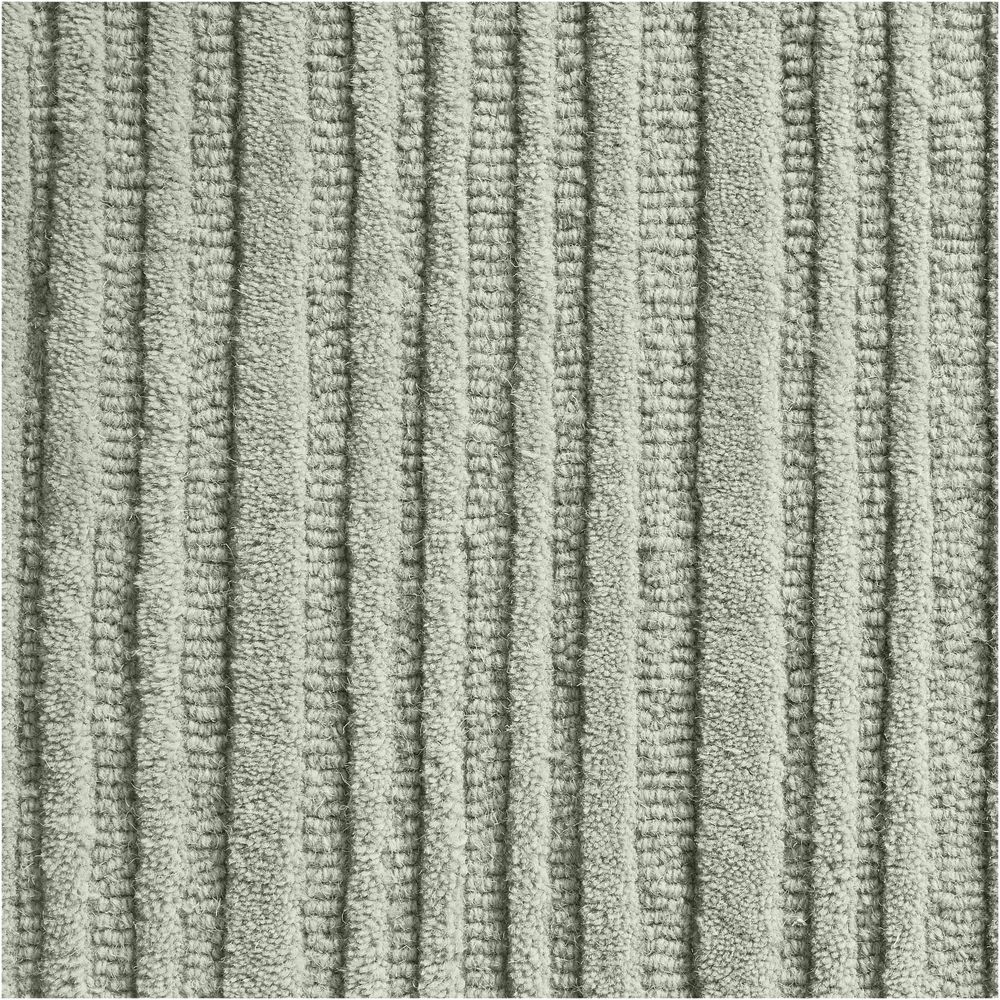 Paloma Textured Stripe Pine Green Kids Wool Area 12"x18" Rug Swatch