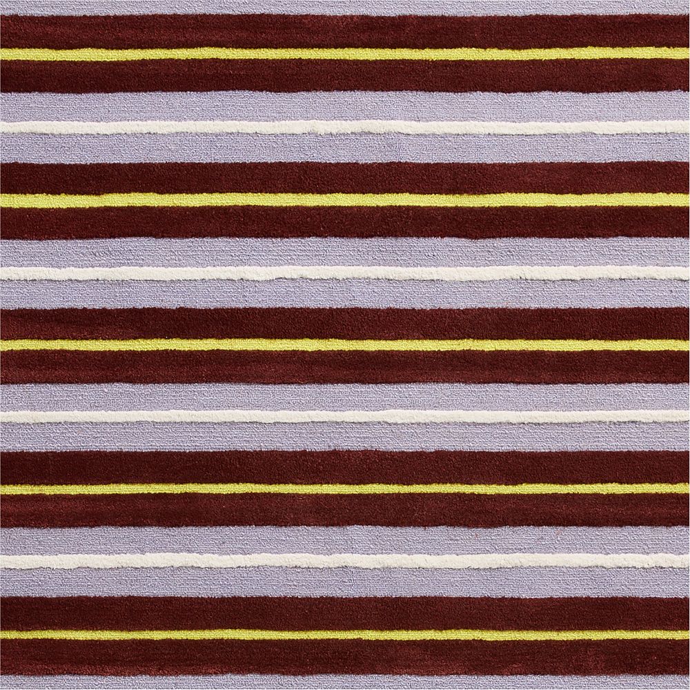 Preppy Stripe Purple Performance Kids Area Rug Swatch by Venus Williams