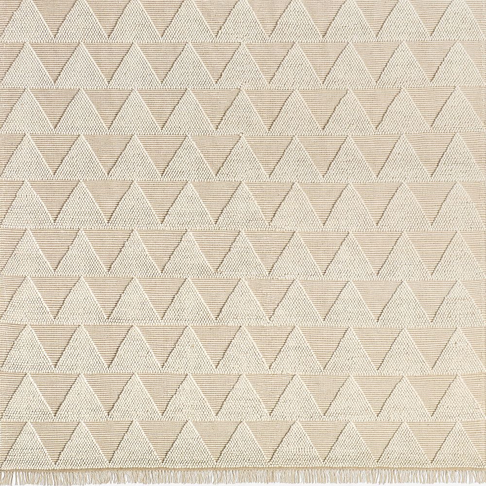 Textured Triangle Wool Kids 12"x18" Rug Swatch