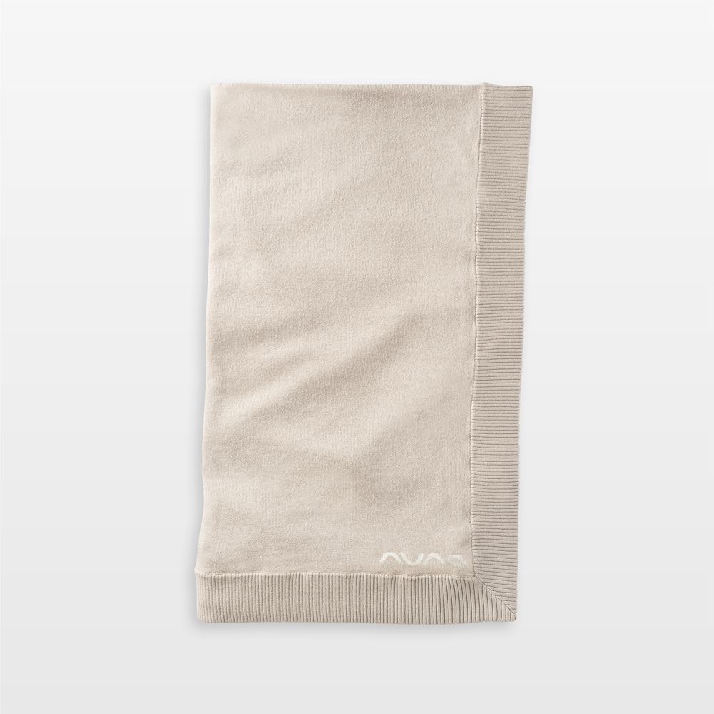 Nuna Beige Cotton Toddler Blanket