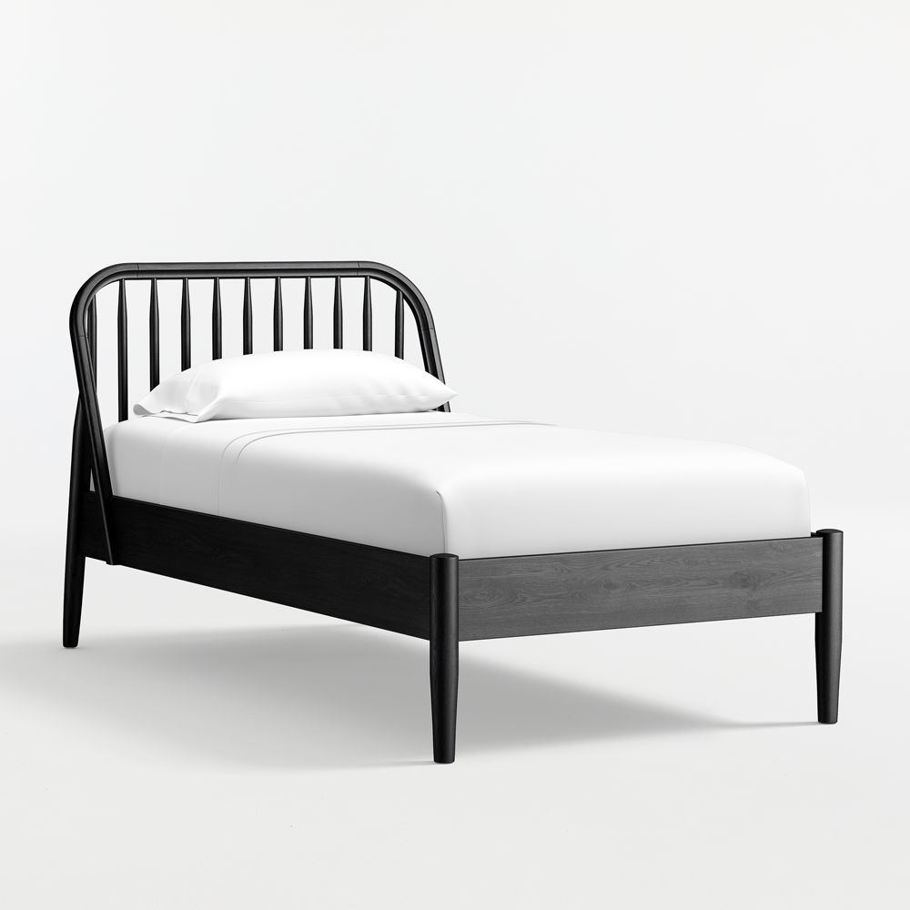 Bodie Spindle Ebonized Black Wood Kids Bed