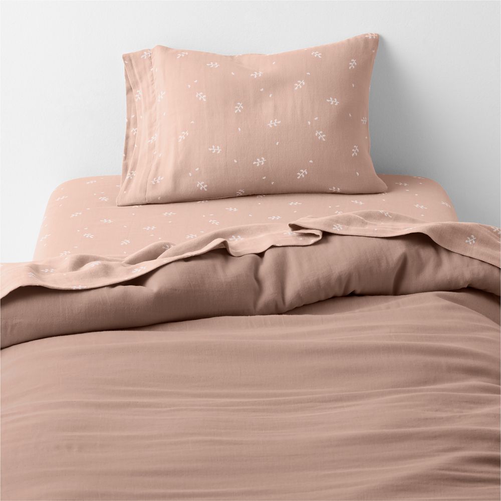 Supersoft Violet Rose Organic Cotton Gauze Toddler Duvet Cover