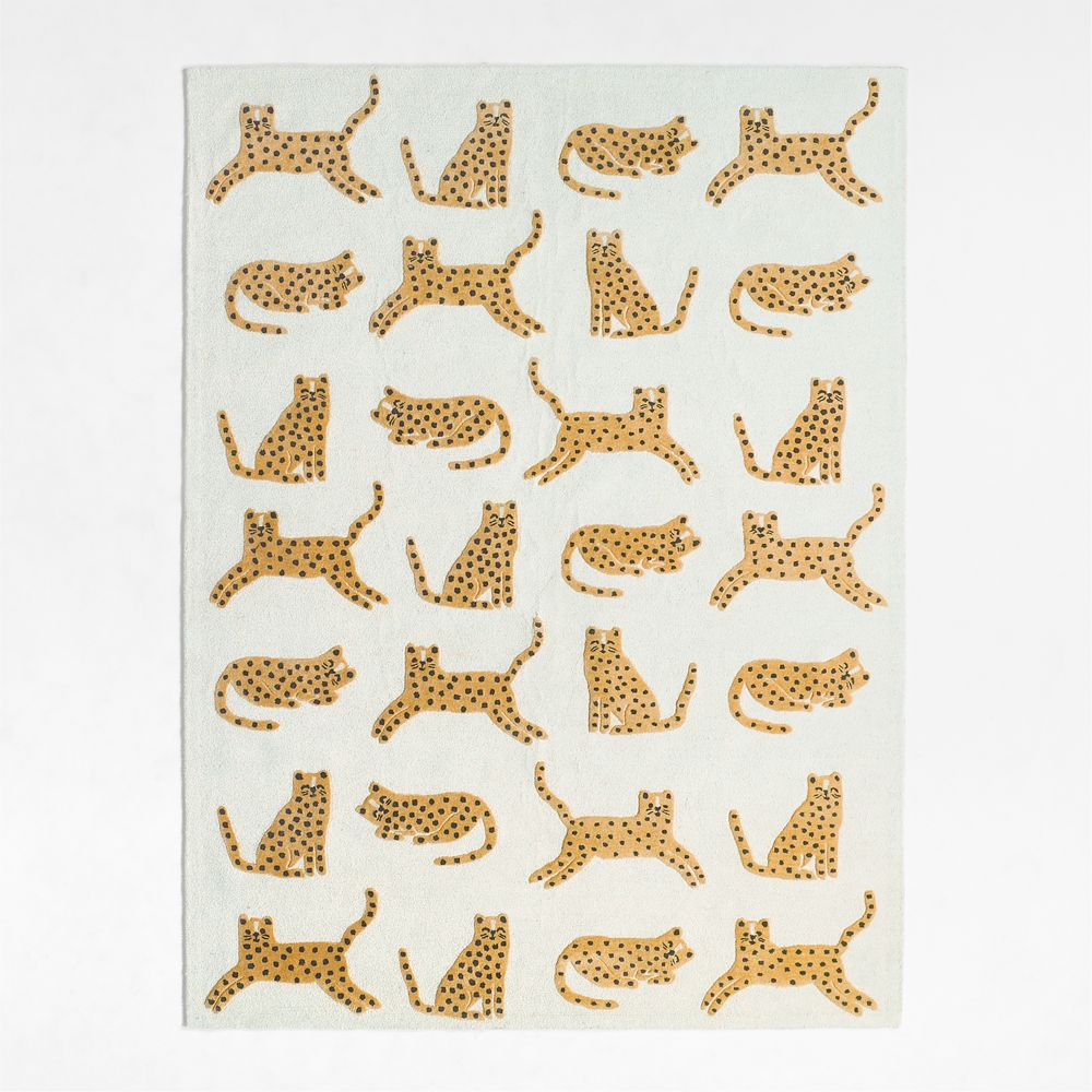 Little Leopards Hand-Tufted Wool Kids Area Rug