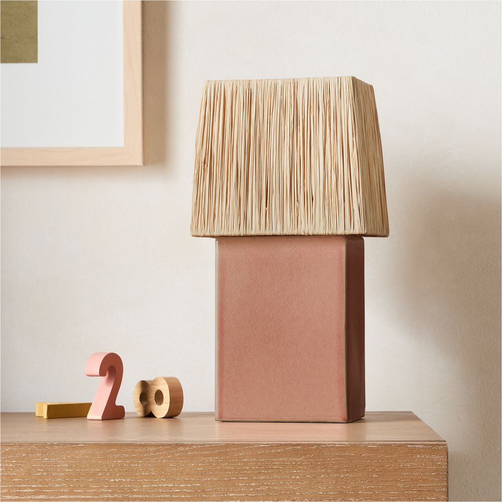 Banks Ceramic Pink Table Lamp