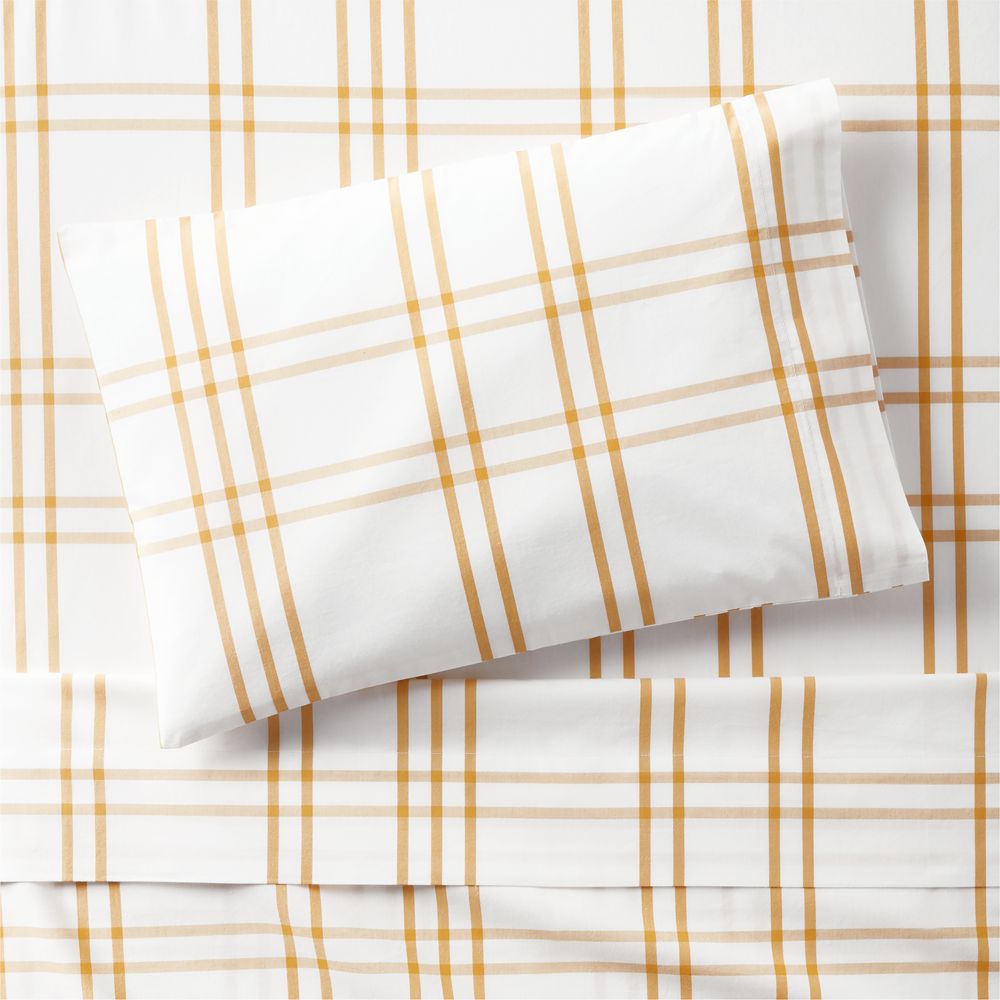 Stax Savannah Yellow Organic Cotton Toddler Sheet Set
