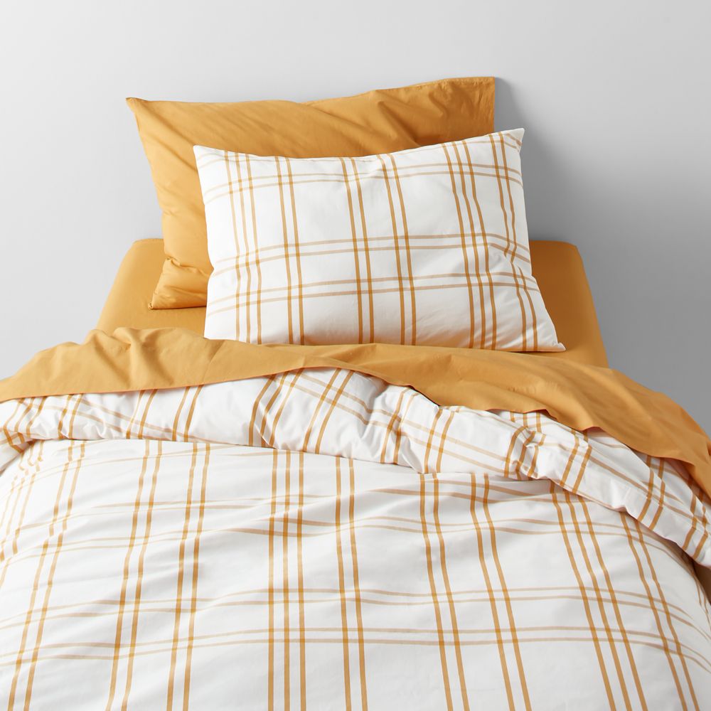 Stax Savannah Yellow Organic Cotton Kids Duvet Cover