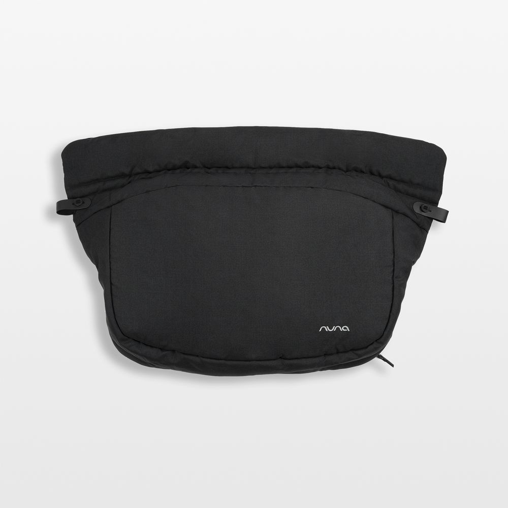 Nuna Caviar Black Winter TRVL Dubl Stroller Footmuff