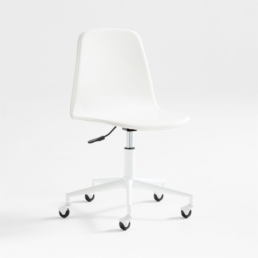 Class Act White Adjustable Kids Desk Chair