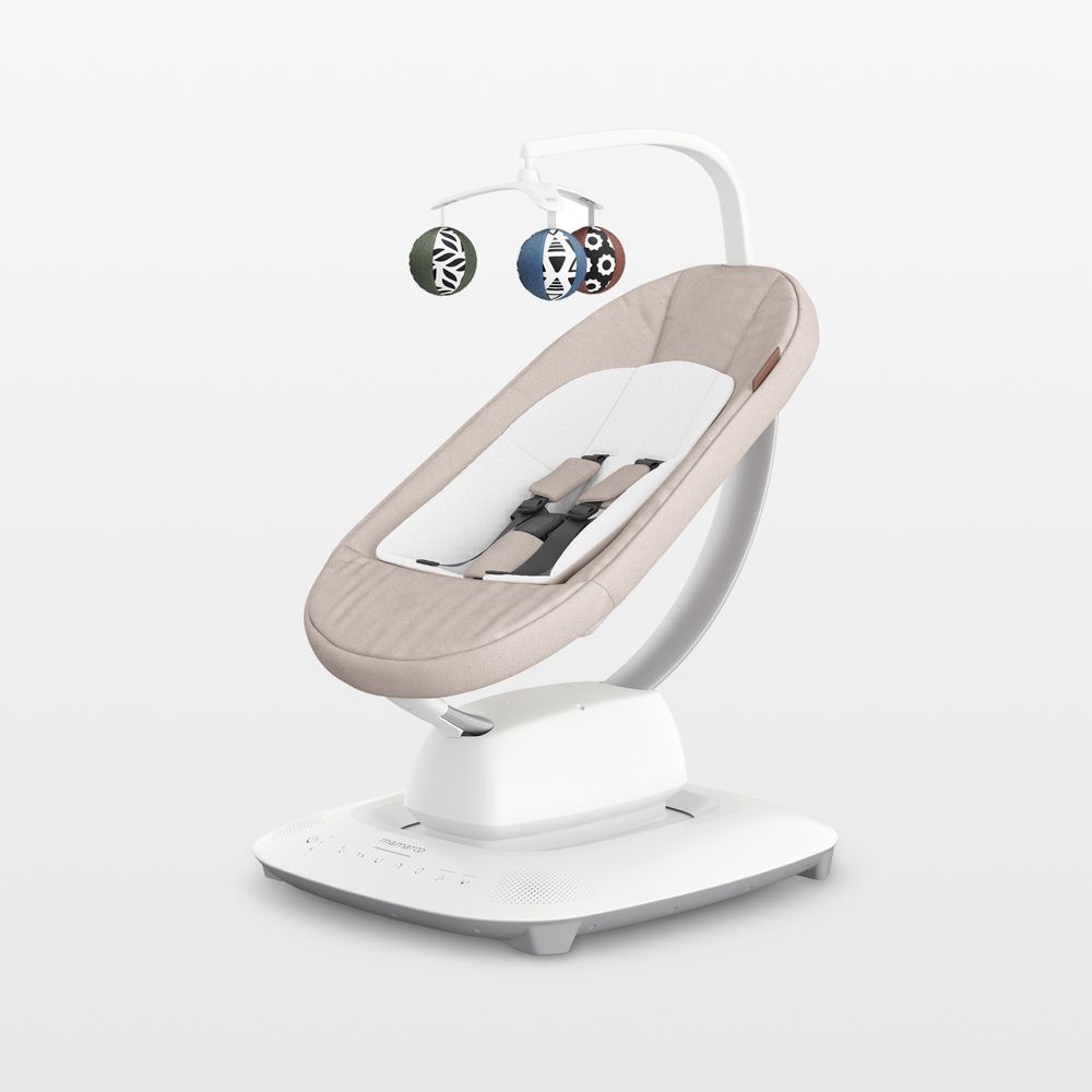 UPPAbaby Mamaroo Charlie Sand Beige Baby Bouncer Chair