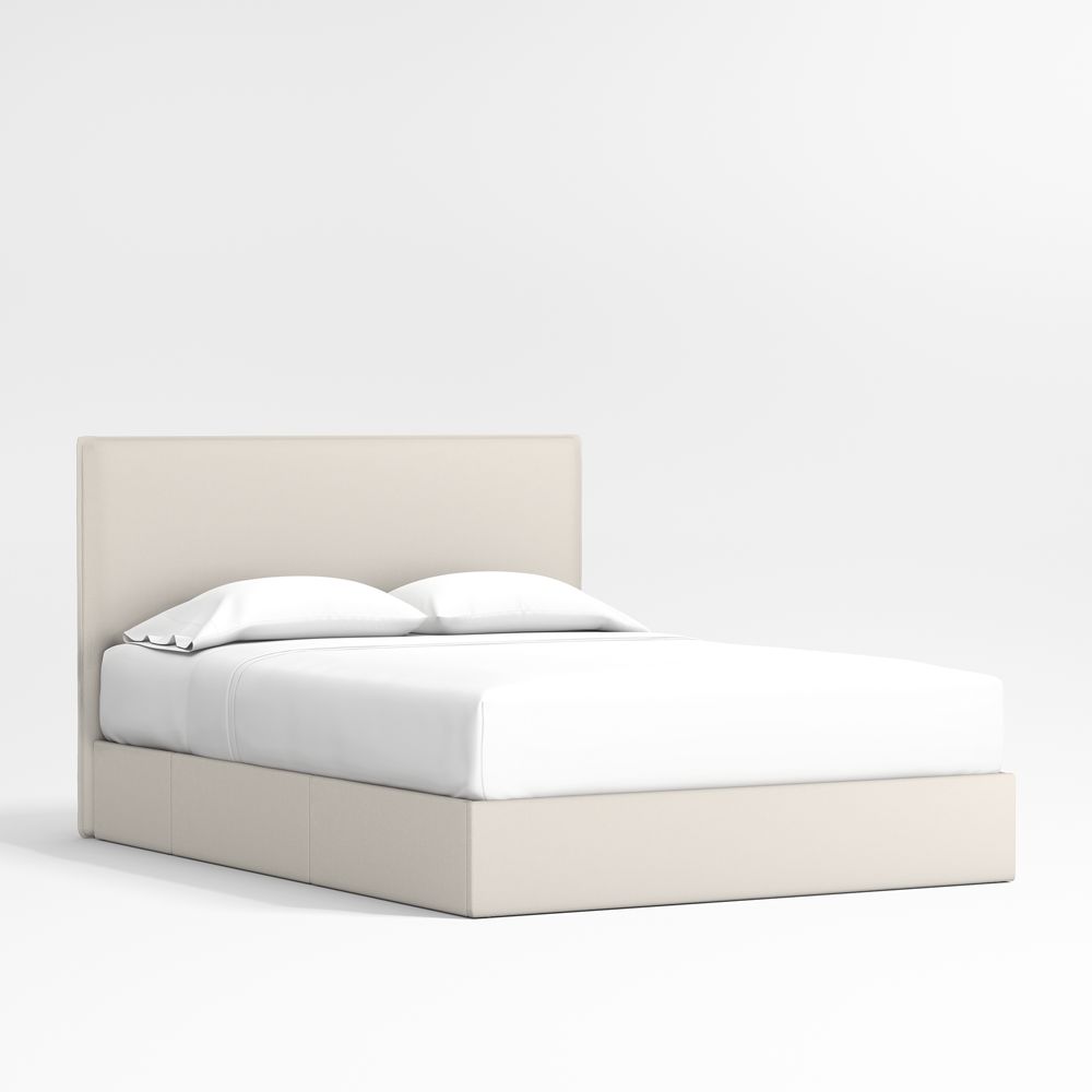 Noa Cream Upholstered Flange Kids Storage Bed