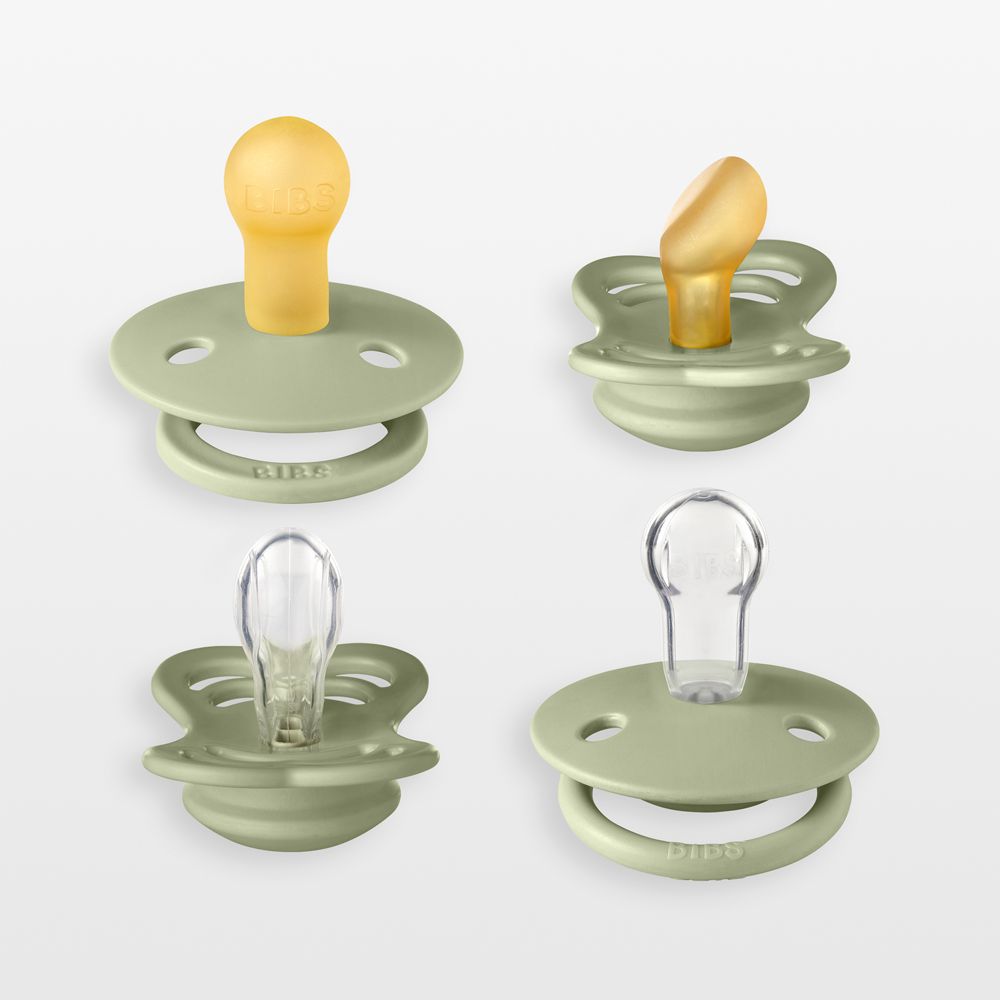 BIBS Sage Try It Collection Latex Baby Pacifiers