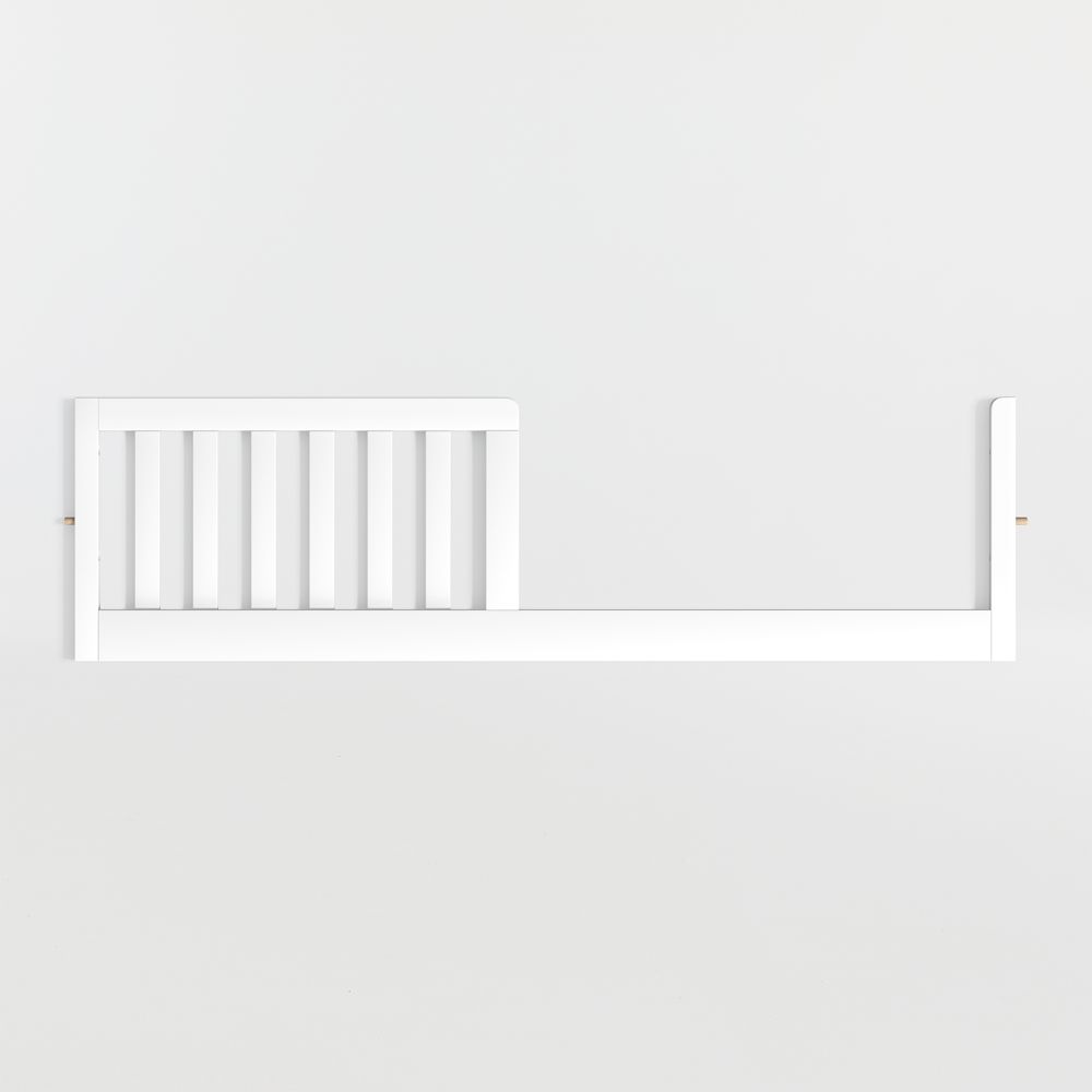Ever Simple White Wood Toddler Bed Rail