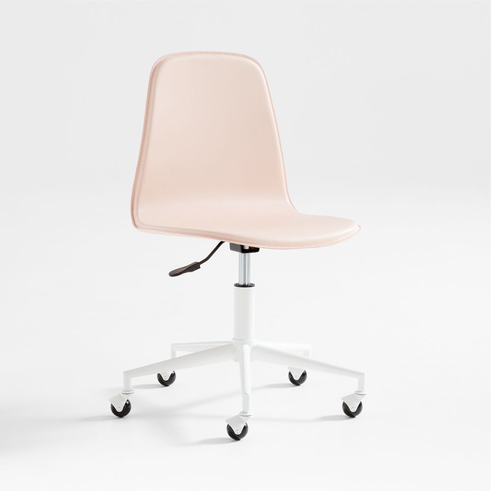 Class Act Elegant Pink & White Adjustable Kids Desk Chair