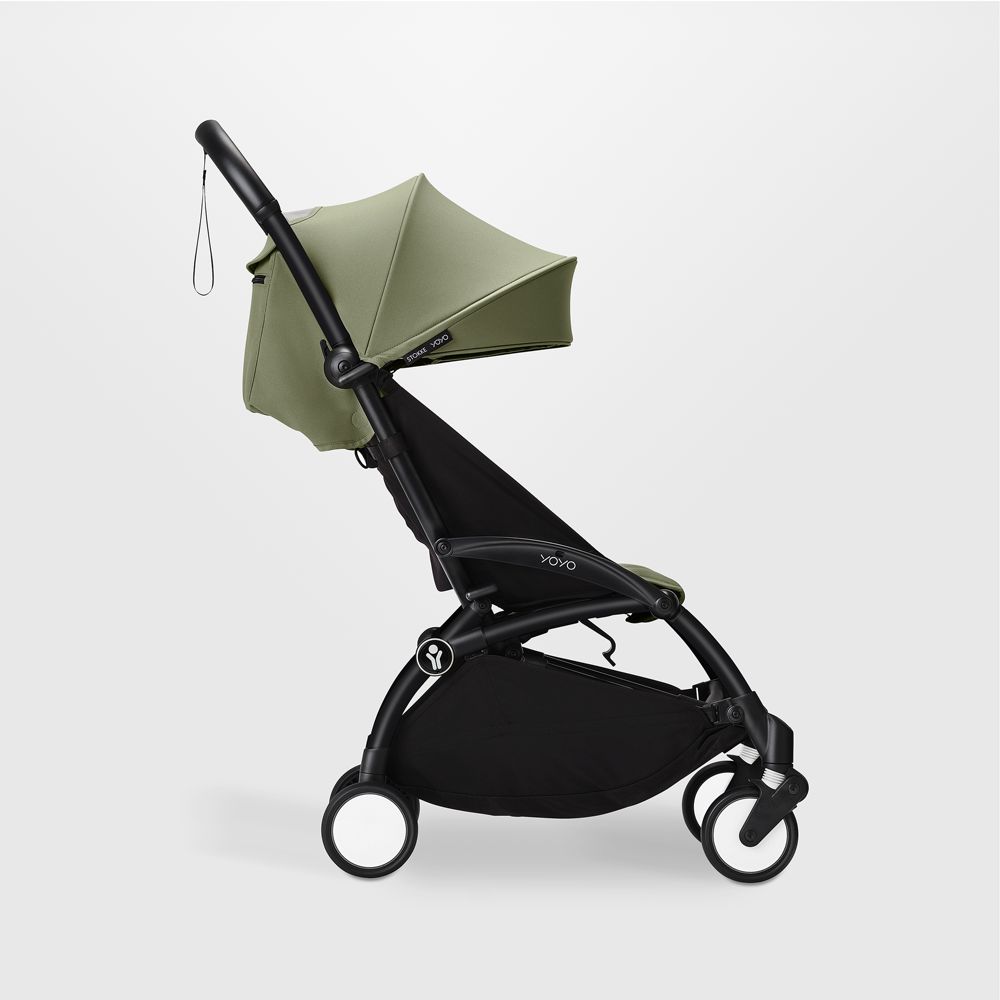 Stokke YOYO³ 6+ Months Olive on Black Baby Stroller