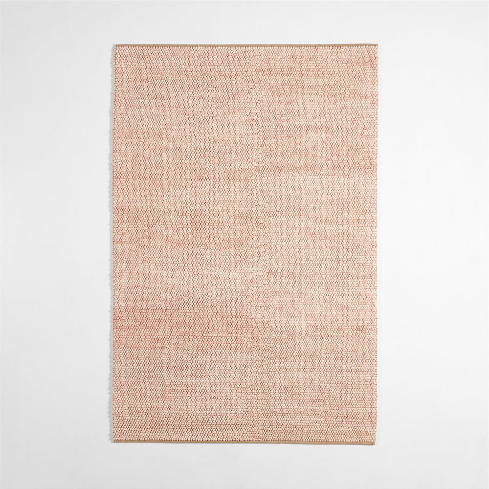 Orlian Pink Wool Kids Area Rug