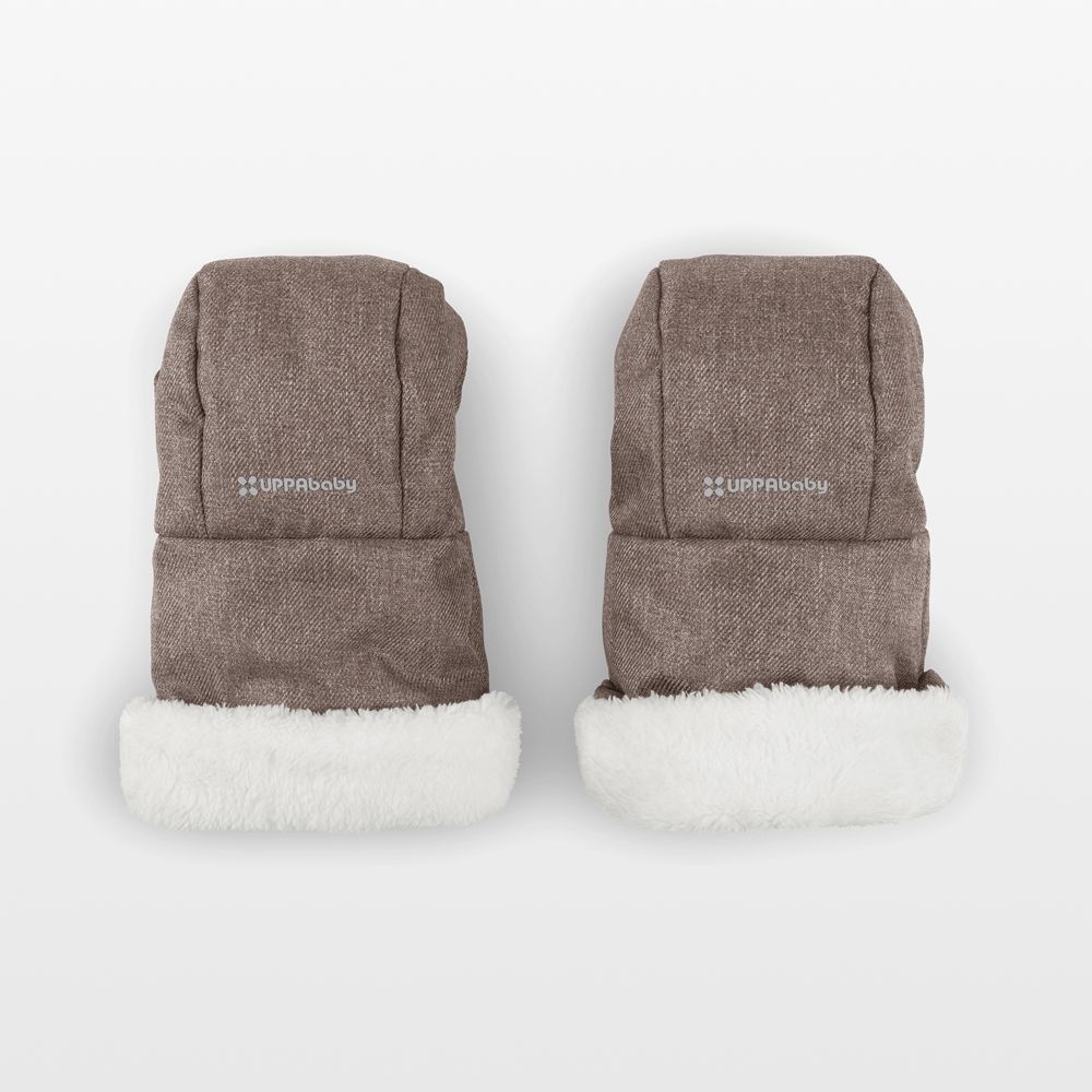 UPPAbaby CozyHandmuffs Owen Mocha Brown Melange Stroller Mittens