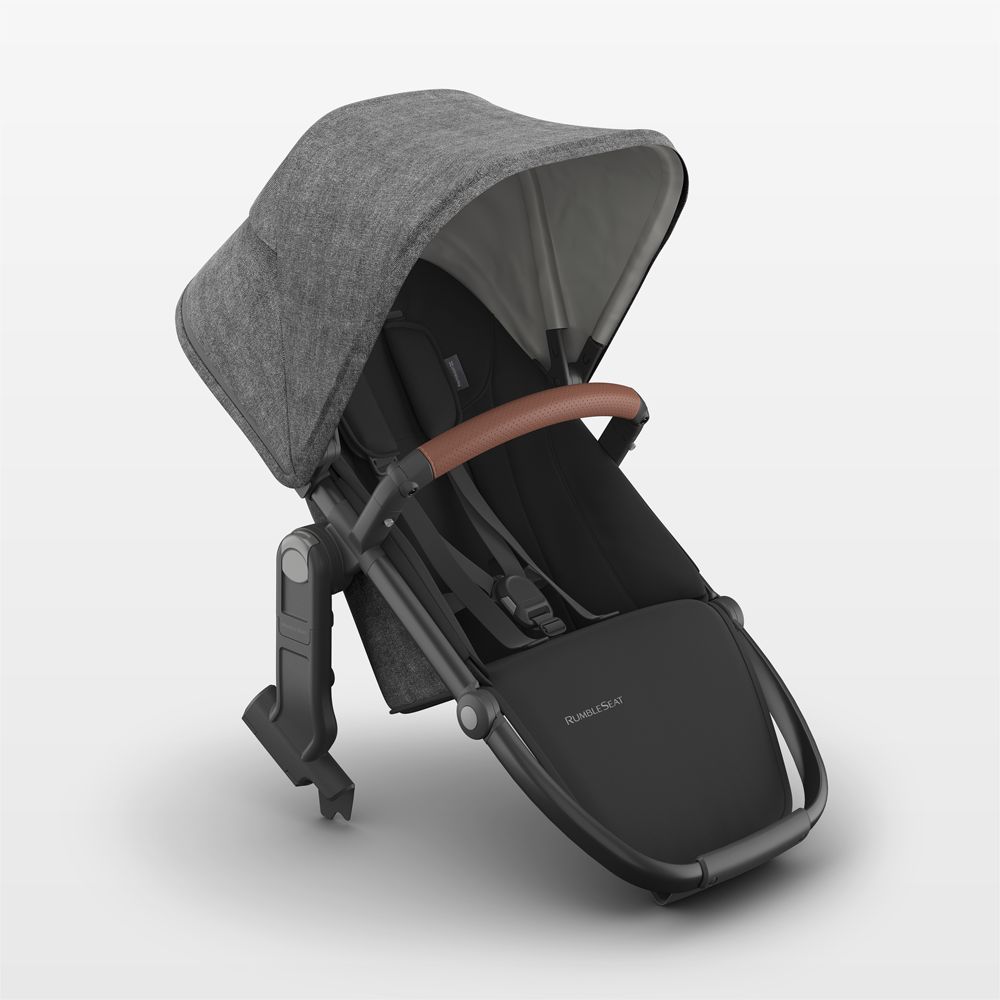 UPPAbaby RumbleSeat V3 Greyson Charcoal Melange with Black Frame Baby Stroller Seat