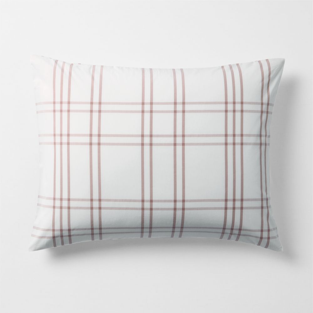 Stax Violet Rose Organic Cotton Yarn Dyed Kids Pillow Sham