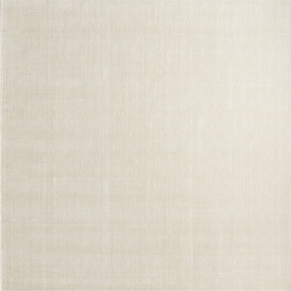 Solid Double Stripe Ivory Kids Performance 12"x18" Rug Swatch