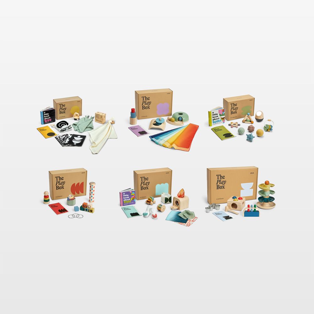 Lalo The Play Box Montessori Inspired Baby Developmental Toy Bundle for 0-1 Year